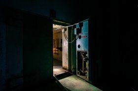 Blast door and fallout lock
