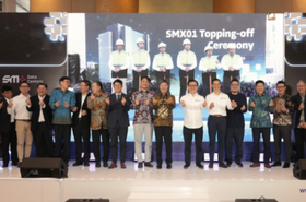SMX01 topping off ceremony